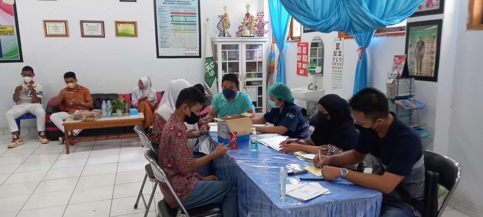 Screening Pembelajaran Tatap Muka (PTM) Terbatas di SMA Negeri 3 Kotamobagu