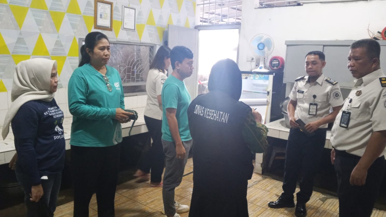 Inspeksi Kesehatan Lingkungan Tempat Pengelolaan di Rutan Kotamobagu