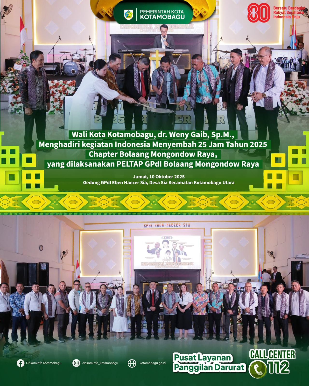 Indonesia Menyembah 25 Jam Tahun 2025 Chapter Bolaang Mongondow Raya