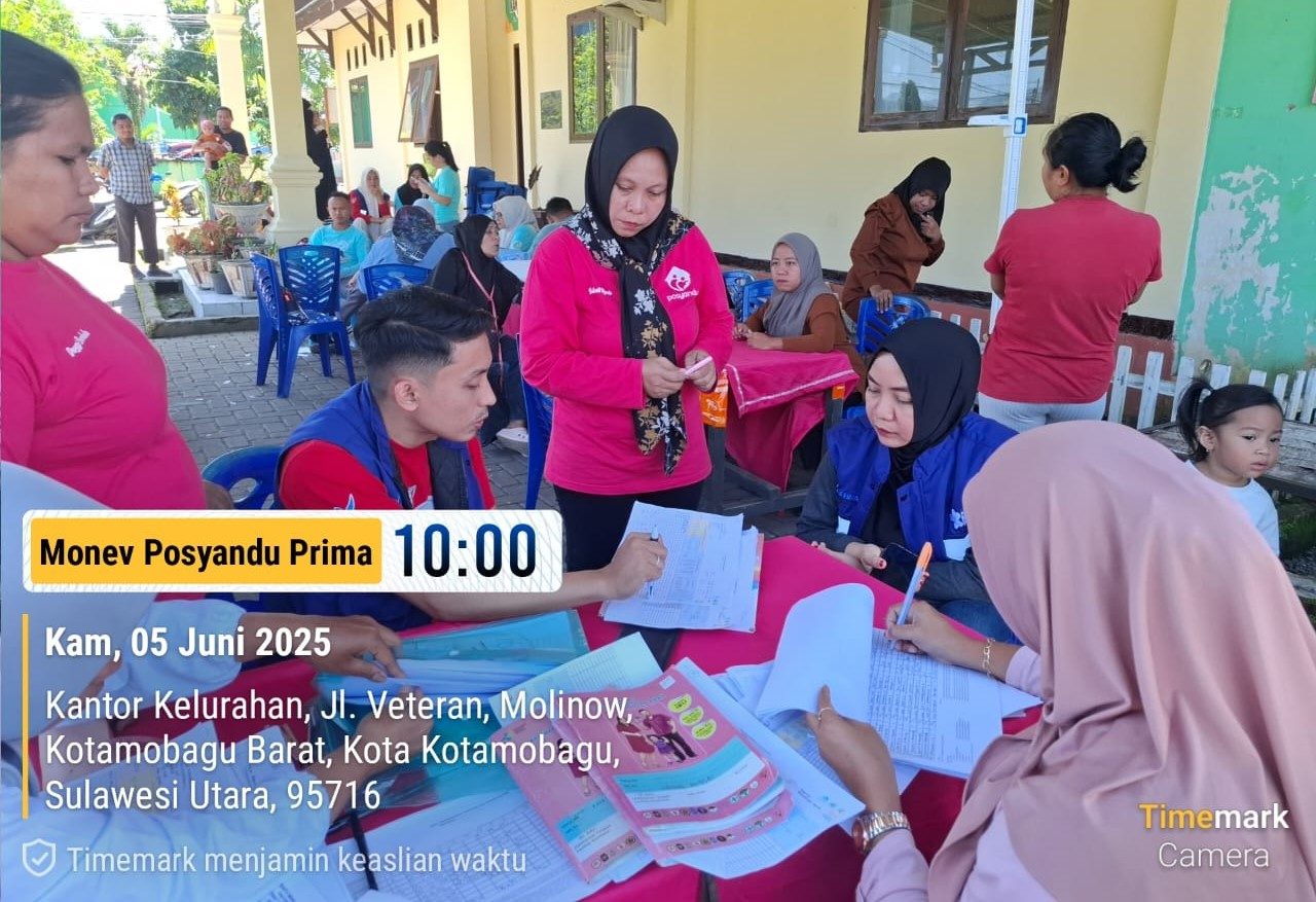 Monitoring Posyandu Prima di Posyandu Melati Kelurahan Molinow