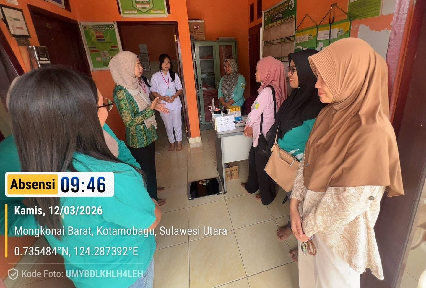 Supervisi di Pustu Kelurahan Mongkonai