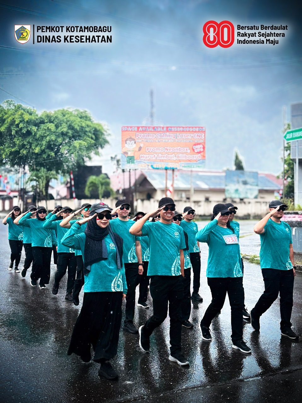 Lomba Gerak Jalan Antar OPD di Kota Kotamobagu