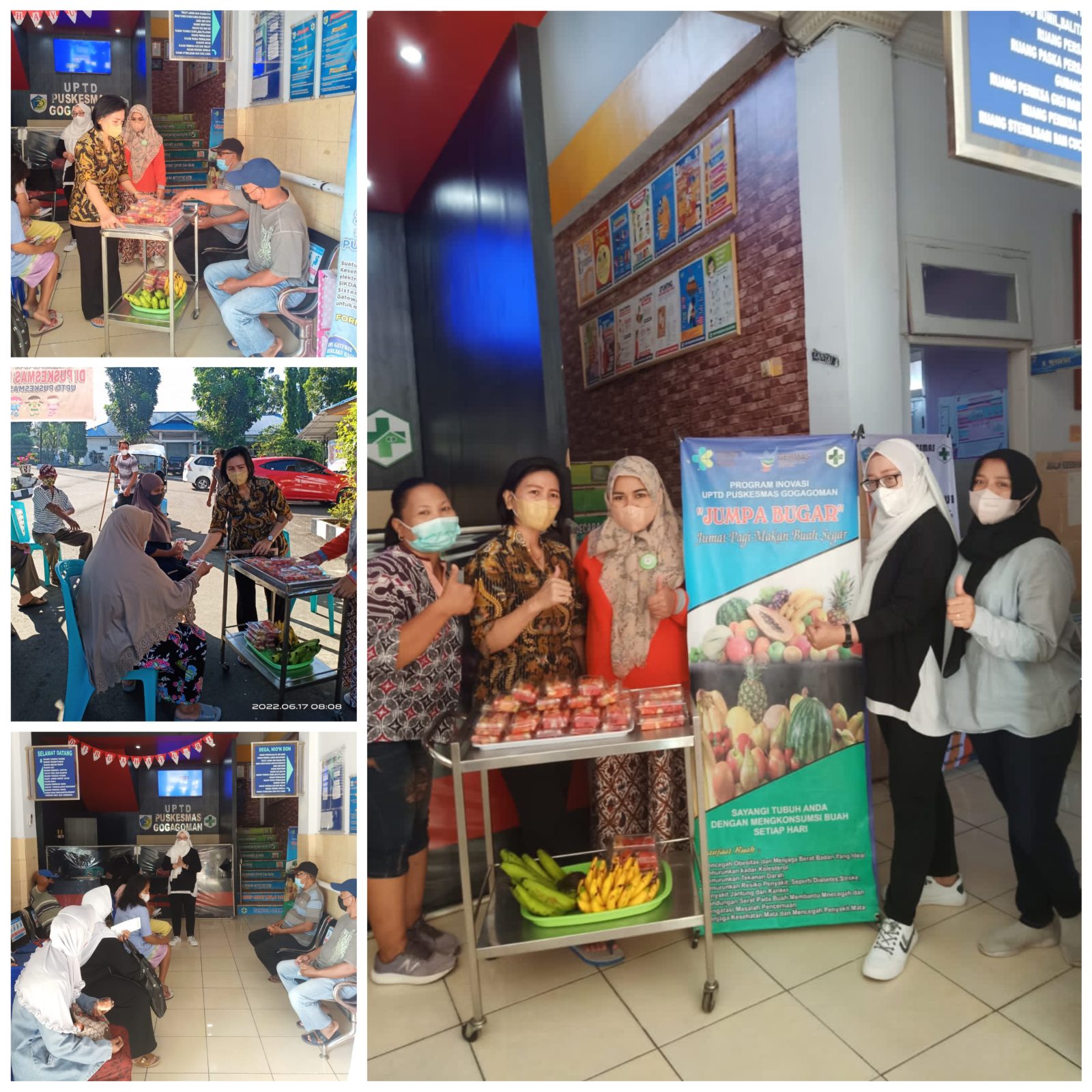 Giat GERMAS "JUMPA BUGAR" dan Edukasi tentang GERMAS serta Sosialisasi BIAN oleh Puskesmas Gogagoman